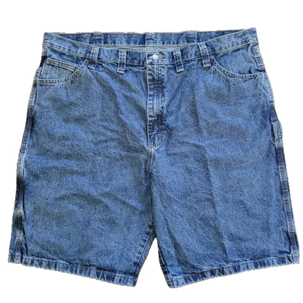 Wrangler Blue Jean Shorts With Relaxed Fit Size 44